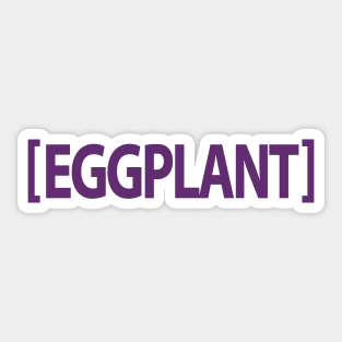 Eggplant Emoji Dad Sticker